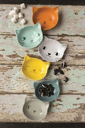 Set of 6 Purrfect Cat Pinch Bowls L46003 in Kuwait