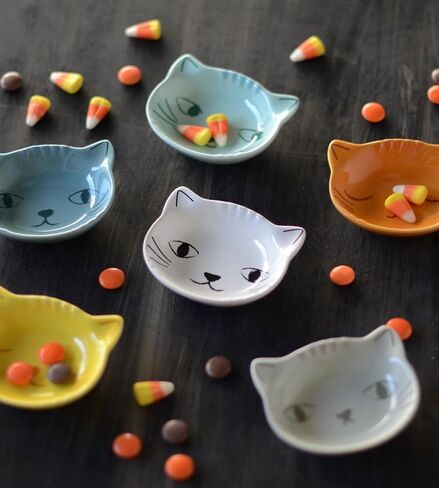 Set of 6 Purrfect Cat Pinch Bowls L46003 in Kuwait