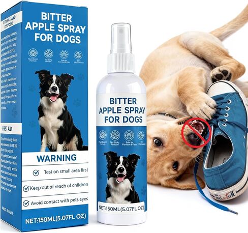 Bitter Apple Spray for Dogs – Alcohol-Free No Chew & Dog Deterrent Spray to Stop Chewing and Licking, Protect Furniture, Shoes, Plants & Household Items in Kuwait