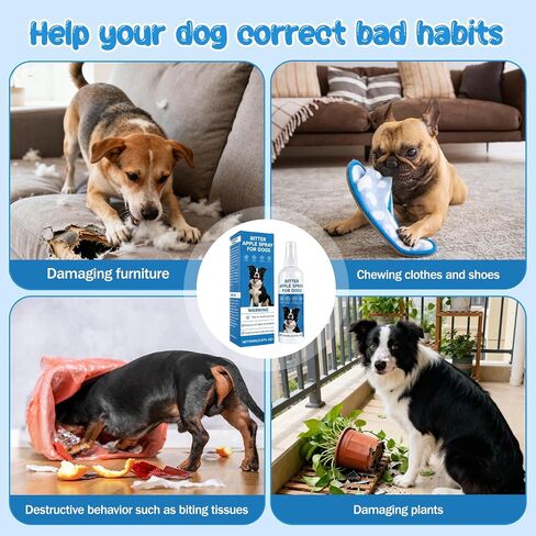 Bitter Apple Spray for Dogs – Alcohol-Free No Chew & Dog Deterrent Spray to Stop Chewing and Licking, Protect Furniture, Shoes, Plants & Household Items in Kuwait