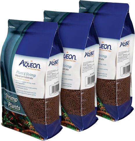 Aqueon Plant and Shrimp Aquarium Substrate, Aqua Soil for Fish Tanks, 5 Pounds, 3 Count in Kuwait