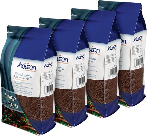 Aqueon Plant and Shrimp Aquarium Substrate, Aqua Soil for Fish Tanks, 5 Pounds, 3 Count in Kuwait