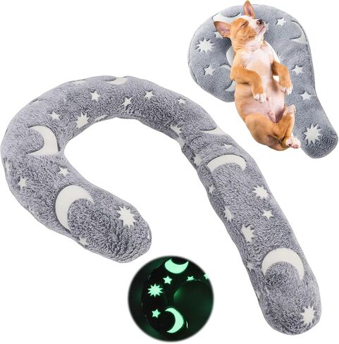 Haofy Dog Neck Pillow C Shaped Orthopedic Support Washable Soft Removable Cover Pet Bed for Cats Dogs Better Sleep in Kuwait