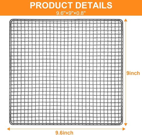 GXF 5PCS Dehydrator Mesh Trays for COSORI Food Dehydrator 5 Stainless Steel Trays Dryer Machine, 9.6''x9''x0.8'' Replacement Wire Rack for CFD-P501-SUS, Dehydrator Accessories for Jerky, Herbs, Meat in Kuwait