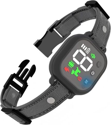 Noobark Dog Bark Collar,Smart No Anti-Bark Dog Collar with 4 Modes&8 Sensitivity Levels,Rechargeable Bark Collar for Small Medium Large Dogs (Black) in Saudi Arabia