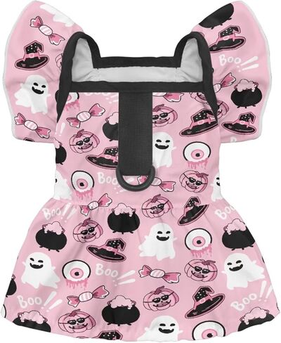 Pumpkin Bat Dog Dresses for Large Dogs Girls, Cute Princess Puppy Halloween Dresses for Pet Cats, Fashion Doggie Outfits Female Pet Skirts Clothes for Chihuahua Yorkies in Kuwait