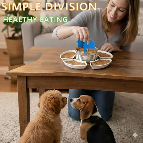 Pet Food Divider Portion Control Tool for Wet Food Equal Portions 3‑6 Servings Easy Use Durable Pet Feeding Aid for Cats Dogs Multi‑Pet Diet Management in Kuwait
