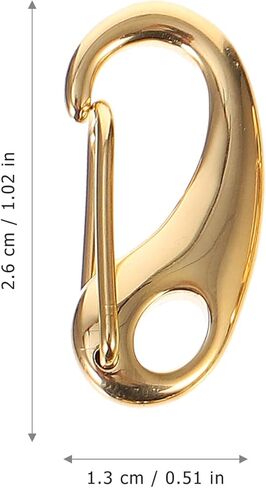 VILLCASE Pet Tag Clip with Lobster Buckle Keychain Lightweight Brass Dog Collar Clip Small Pet Id Tag Holder for Collars Harnesses with Quick Rings in Kuwait
