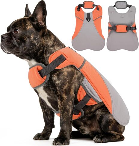 DENTRUN Dog Cooling Vest with Dual Absorbent Core, Adjustable Sun Protective Vest for Hot Weather, Doggie Ice Jacket Hiking Travel Summer Essentials, Reflective, Sun Protective Vest, Orange XXL in Saudi Arabia