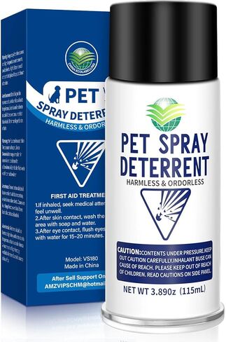 Cat Deterrent Spray Refill, Pet Spray Deterrent System, Motion Activated Cat System, Cat & Dog Odorless & Indoor, Up to 3 Feet Away, Pet Deterrent Spray Refill in Kuwait