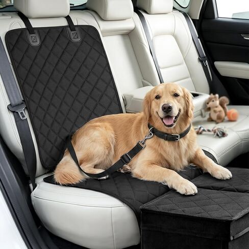 Dog Car Seat Extender with Seat Cover, Front & Back Seat Extender with Storage, Car Organizer for Large Dogs up to 120lbs in Saudi Arabia