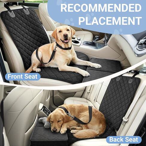 Dog Car Seat Extender with Seat Cover, Front & Back Seat Extender with Storage, Car Organizer for Large Dogs up to 120lbs in Saudi Arabia