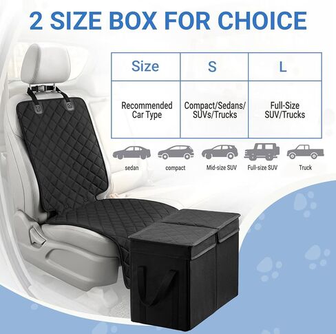 Dog Car Seat Extender with Seat Cover, Front & Back Seat Extender with Storage, Car Organizer for Large Dogs up to 120lbs in Saudi Arabia