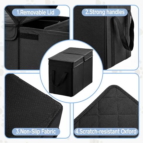 Dog Car Seat Extender with Seat Cover, Front & Back Seat Extender with Storage, Car Organizer for Large Dogs up to 120lbs in Saudi Arabia