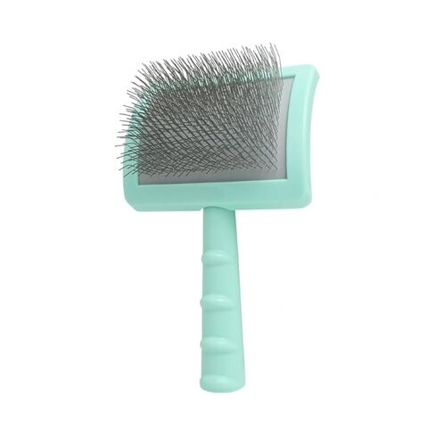 Professional Dog Slicker Brush for Poodles, Goldendoodles & Long-Haired Dogs 25mm Extra Long Pins, Gentle Dematting & Detangling Tool for Thick Curly Coats, Non-Slip Ergonomic Handle (Pink, S) in Kuwait
