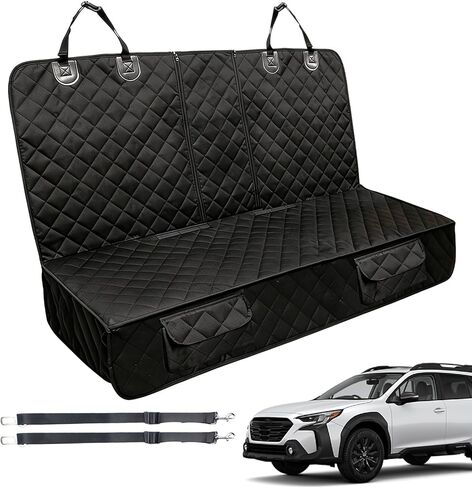 غطاء مقعد السيارة للكلاب، غطاء المقعد الخلفي لسيارة Subaru Outback Crosstrek Forester Ascent Impreza WRX Legacy BRZ Tribeca 2000-2024 2025 2026، أغطية المقعد الخلفي مضادة للانزلاق للسيارة والحيوانات الأليفة in Kuwait