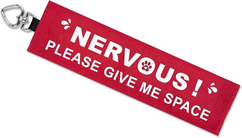 in Training Dog Leash Wrap, Double-Sided Visible Dog Sleeve with Heart Carabiner, Ripstop Please Ignore Warning Sign, Fits Standard Rope & Flat Leashes, Red in Kuwait