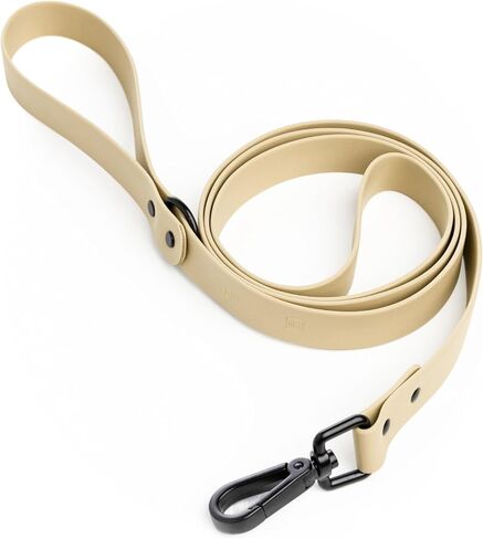 Fei & Eve Waterproof Dog Leash - 4FT, Odor-Free PVC Material, Easy to Clean, 360° Swivel Hook, Suitable for Small, Medium & Large Dogs, Blush in Saudi Arabia