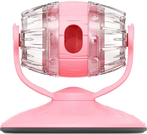 Cat Slow Feeder Toy, Beer Barrel Interactive Cat Toy, cat Treat Dispenser Toy for Indoor Cats, Small Dogs, Enrichment Toy for IQ Training, Mental Stimulation, Relieve Boredom, Gifts (Pink) in Saudi Arabia