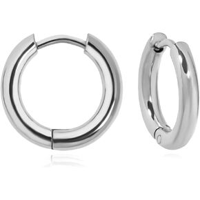 Hoop Earrings for Women 15/20/25mm Hypoallergenic Earrings Open-Fit Earrings