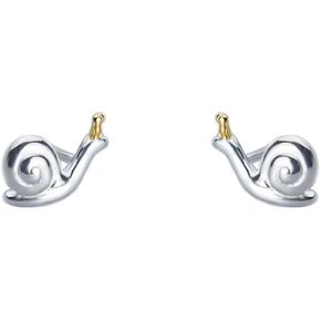 Cute Snail 925 Sterling Silver Cartilage Tiny Stud Earrings for Women Teen Girls Dainty Simple Animal Small Tragus Piercing Studs Hypoallergenic Unique Fashion Jewelry Gift Daughter Bff