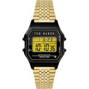 Ted Baker Ted 80's Stainless Steel Gold Tone Bracelet Digital Watch (Model: BKP80S2049I)
