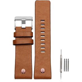 Calfskin Leather Watch Band Suitable for Men's Diesel Watches