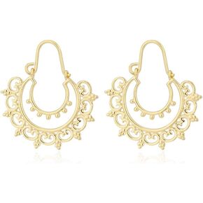 Vanbelle 18K Gold Plated Jewelry Morocon Style Filigree Earrings for Women and Girls in Kuwait