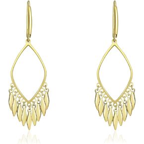 Sterling Silver Big Drop Earrings 925 Tassel Linear Ear Hanging Shimmering Fan Statement Teardrop Earrings - Designer Multi-Style Statement Exquisite Trendy Upscale Chandelier Dangle Earrings Jewelry Gift for Women Girls