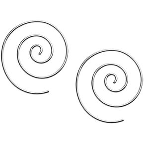 14-20GA Stainless Steel Small Spiral Coiled Hoop Earrings, Sold as a Pair