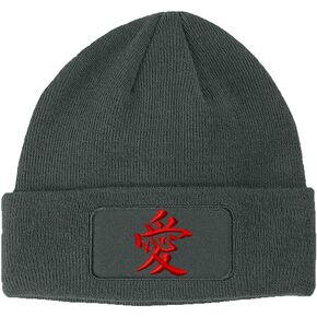 Custom Patch Beanie Japanese Love Style 2 Embroidery Acrylic