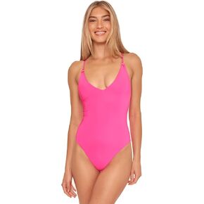 Trina Turk Women's Standard Twist Back High Leg One Piece