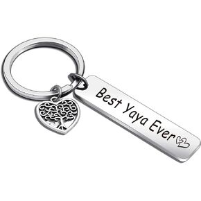 Best Yaya Ever Gift Yaya Appreciation Gift Grandmother Gift Grandma Keychain Nana Keychain Gigi Gift Mimi Keychain Grandma Jewelry Yaya Gift Best Yaya Ever Keychain