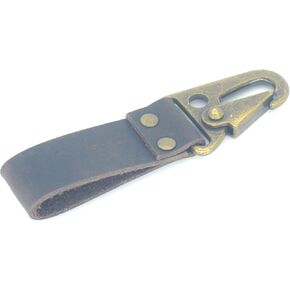 JJNUSA Key Ring Holder EDC Leather Belt Keychain, Belt Clip Key Chain Fob for Men,Tactical Keyring Holder for Belt