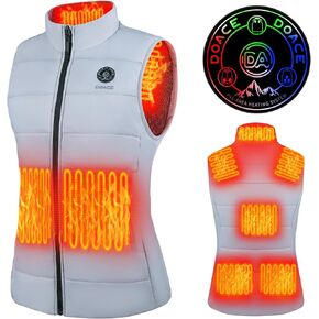 DOACE Heated Vest for Women and Men, Smart Electric Heating Vest Rechargeable, Battery Not Included
