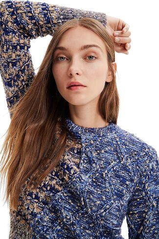 Desigual Women's Woman Knit Sweat Long Sleeve in Saudi Arabia