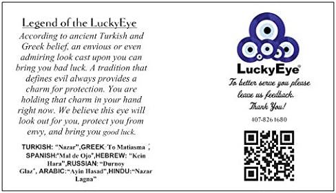 LuckyEye سوار مجوهرات حبة الحجر الطبيعي الكابالا in Saudi Arabia