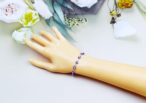 3 قطع من أساور عين الشر للنساء والرجال والفتيات، مصنوعة يدويًا من الفولاذ المقاوم للصدأ، مجوهرات عيون شريرة لهدايا أفضل الأصدقاء للعائلة in Kuwait