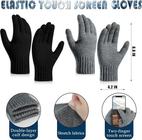 8 قطع قبعة الشتاء قبعة صغيرة وشاح قفازات وجوارب مجموعة قبعة موزع الصحف مع قناع وغطاء للأذنين قبعة جمجمة متماسكة بيني in Kuwait