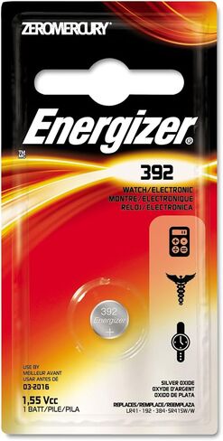 بطاريات خلوية على شكل زر EVE392BPZ 392BPZ 392BP من إنرجايزر، 1.5 فولت، 6/عبوة (Eveready # 392) (عبوة من 6 قطع) in Saudi Arabia
