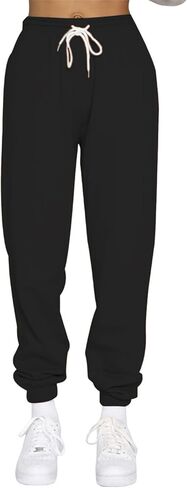 LYANER Women's Drawstring Elastic Waisted Fleece Jogger Athletic Sweatpant with Pockets in Saudi Arabia