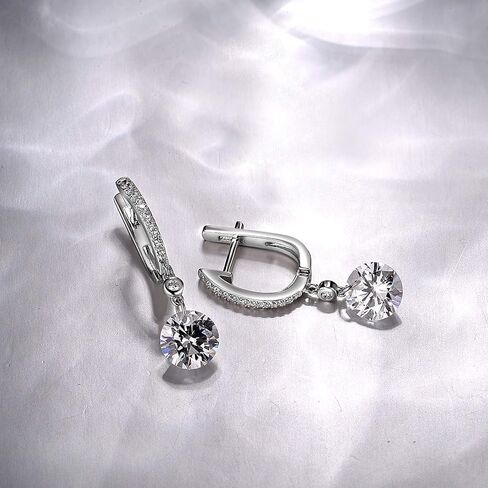 Santuzza Sterling Silver Simulated Diamond Hypoallergenic Earrings for Women in Saudi Arabia