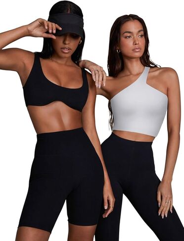 حمالة صدر رياضية نسائية مثيرة بكتف واحد من LASLULU بدون أكمام للتمرين واليوجا حمالة صدر بدون ظهر صيفية بدون أكمام in Kuwait