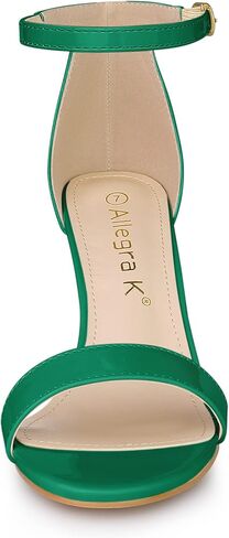 صنادل نسائية من Allegra K بكعب عالٍ وشريط للكاحل ومقدمة مفتوحة وكعب ستيليتو in Kuwait