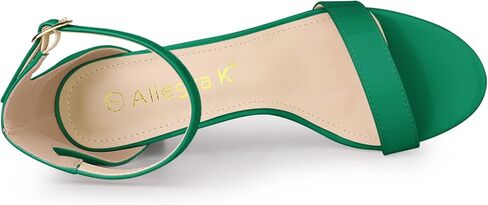 صنادل نسائية من Allegra K بكعب عالٍ وشريط للكاحل ومقدمة مفتوحة وكعب ستيليتو in Kuwait