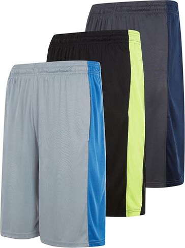 3 Pack: Gym Shorts for Men Dry Fit Athletic Shorts for Men with Pockets and Drawcord Running Shorts for Men (Up to 3X) in Saudi Arabia