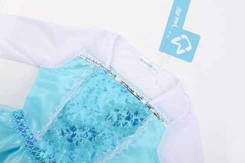 فستان الأميرة للفتيات من Uplus ME، فستان أميرة ملكة الثلج للأطفال الصغار في عيد الهالوين وأعياد الميلاد وحفلات الكريسماس in Kuwait