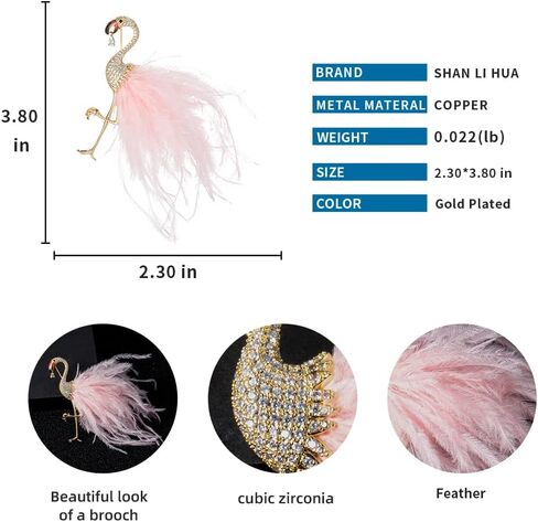 SHANLIHUA Brooch Zircon Natural Pearl Jewelry Ladies Fashion Pins in Saudi Arabia