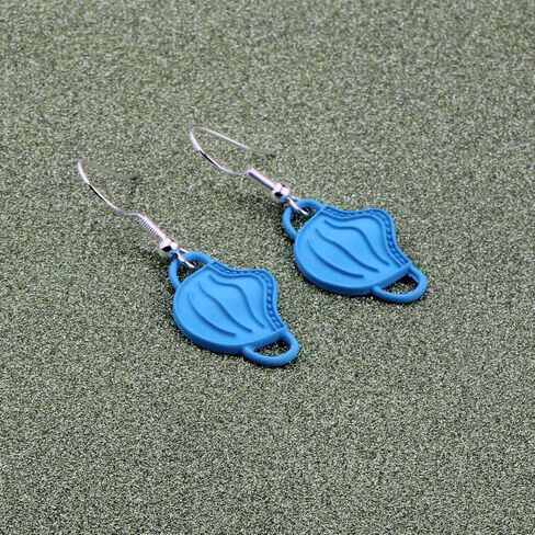 AKTAP Mask Drop Earrings Nurse Doctor Dangle Jewelry Social Isolation 2021 Gift (Facemask Earrings) in Saudi Arabia