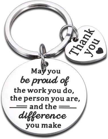 Coworker Leaving Keychain Team Gift Employee Thank You Gifts Inspirational Keychain for Women Men Colleague Appreciation Present from Boss Retirement Birthday Christmas Farewell Goodbye for Her Him, in Kuwait
